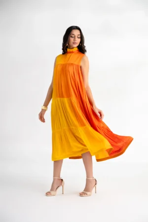 Roshni: Satin A-line Dress