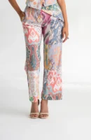 Rangoli — Ikat Print Straight Fit Trousers