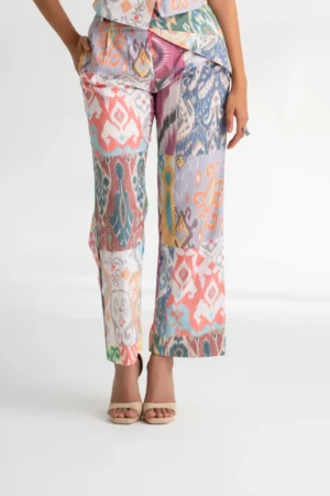 Rangoli — Ikat Print Straight Fit Trousers