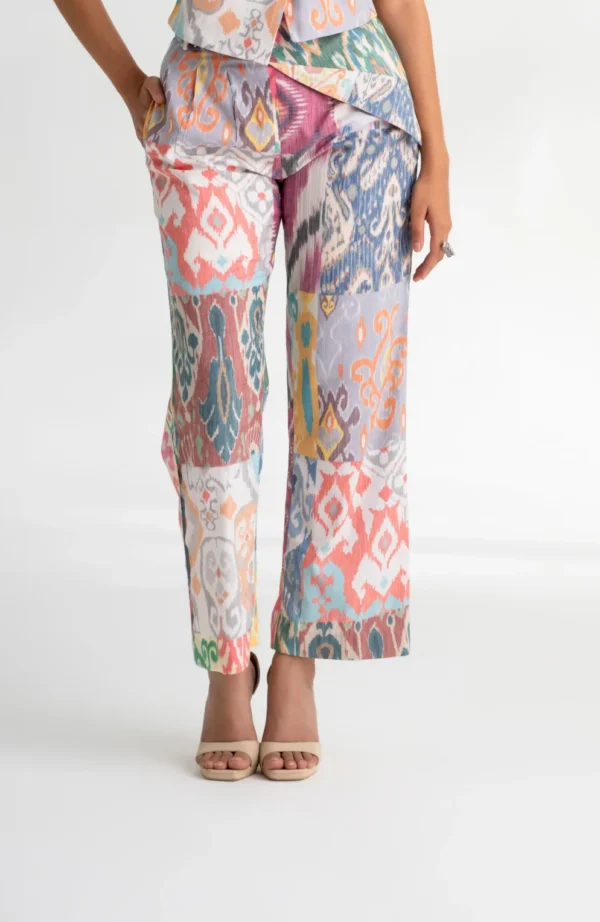 Rangoli — Ikat Print Straight Fit Trousers