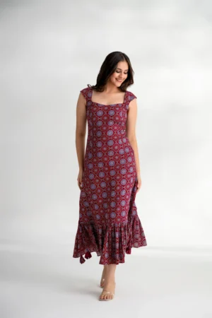 Zeenat — Ajrakh Two-in-One Convertible Dress