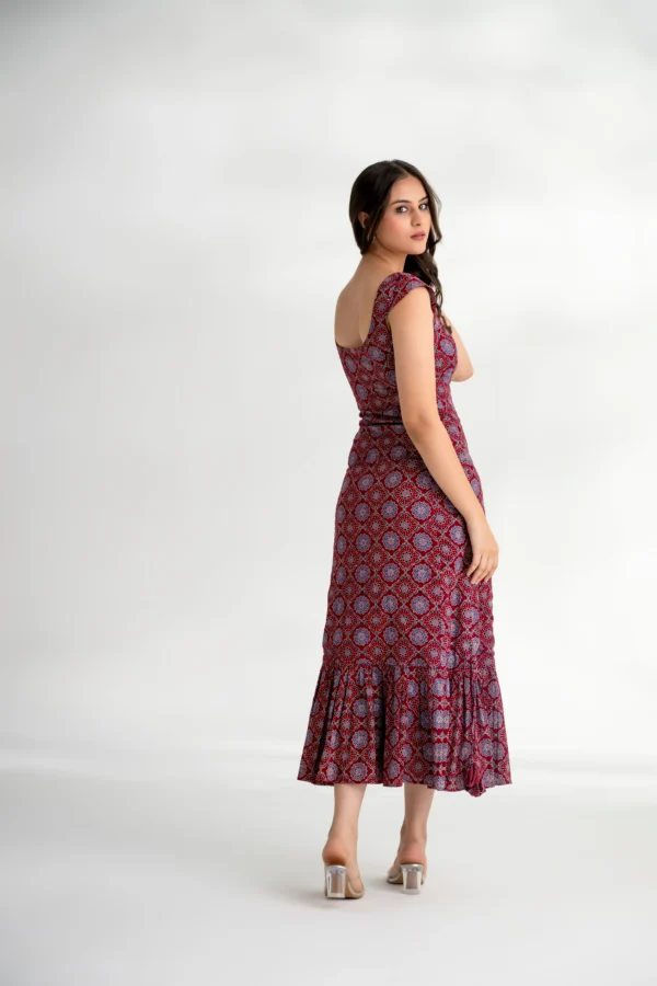 Zeenat — Ajrakh Two-in-One Convertible Dress - Image 2