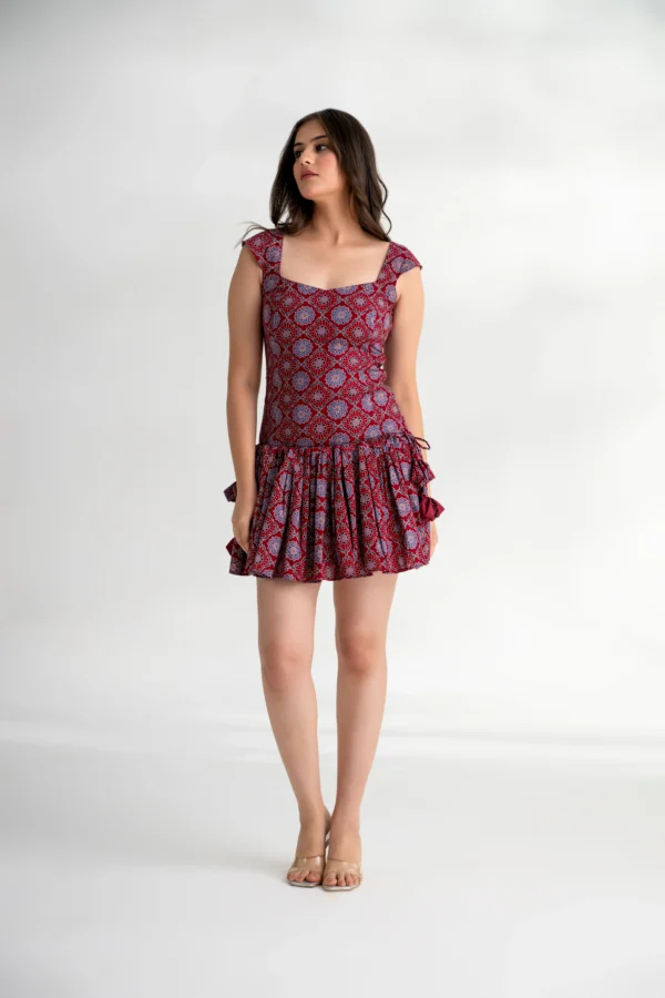 Zeenat — Ajrakh Two-in-One Convertible Dress - Image 7
