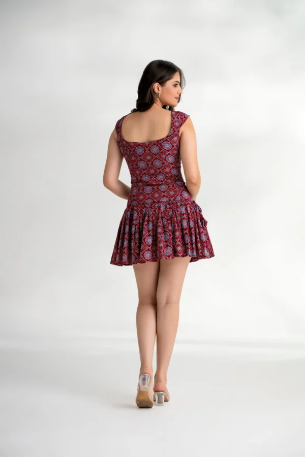 Zeenat — Ajrakh Two-in-One Convertible Dress - Image 8