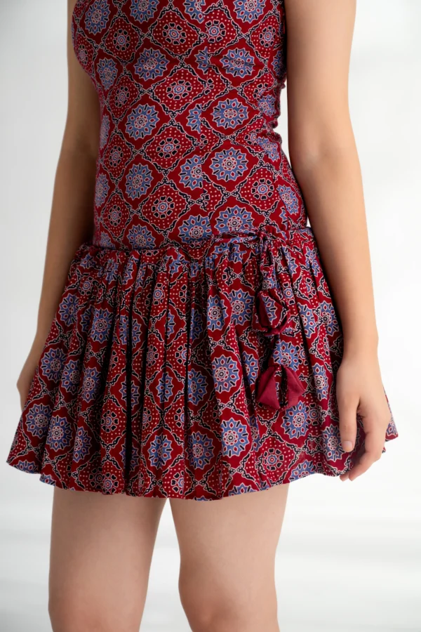 Zeenat — Ajrakh Two-in-One Convertible Dress - Image 6
