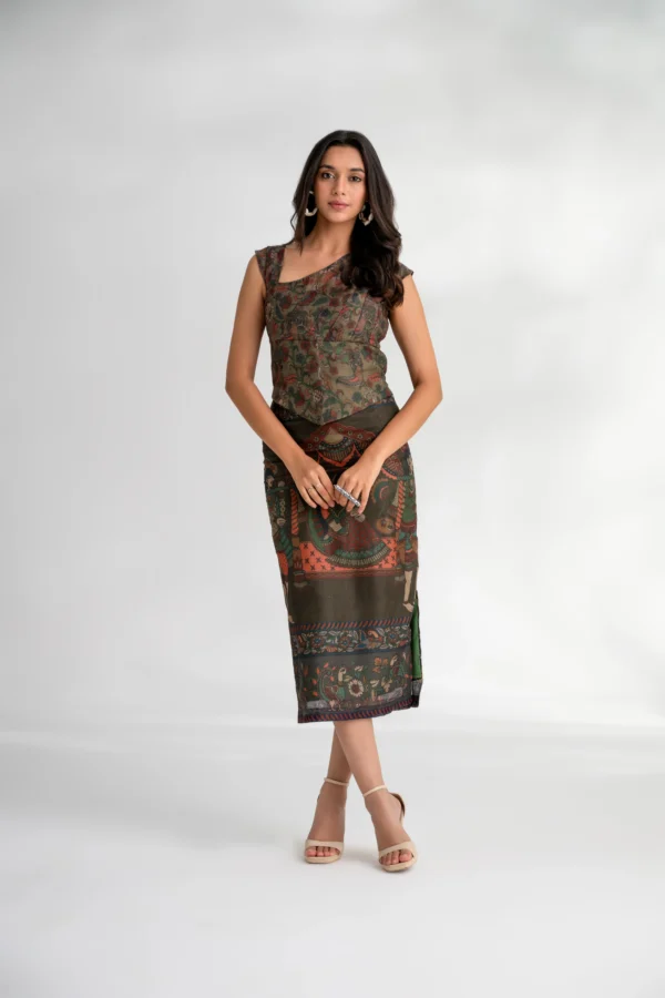Advika - Tribal Print Corset Top - Image 5