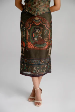 Advika — Tribal Print Pencil Skirt
