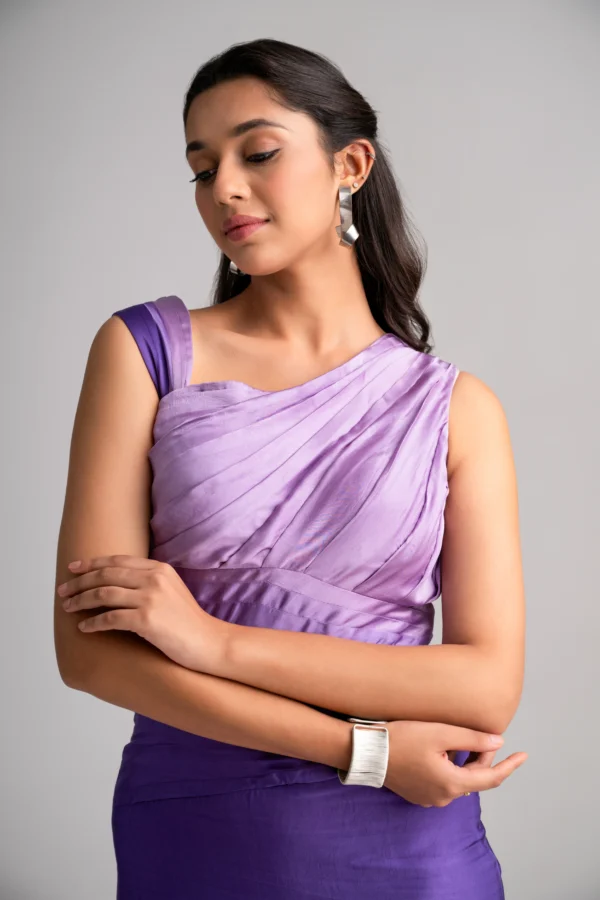 Zaara — Satin Drape Dress - Image 6
