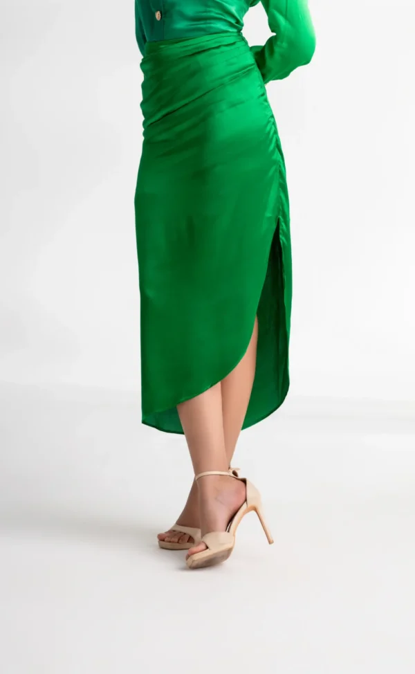 Haritima Light Green Drape Skirt
