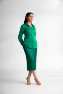 Haritima-Green Ombre Corset shirt