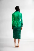 Haritima-Green Ombre Corset shirt