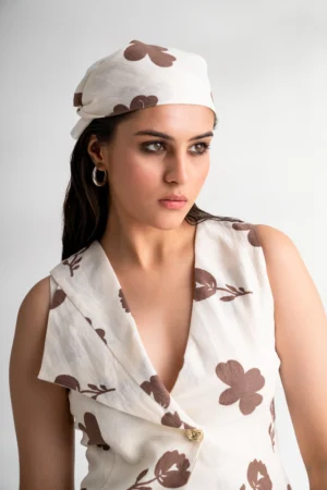 Mrida - Linen Off-white Waist Coat
