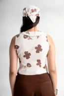 Mrida - Linen Off-white Waist Coat
