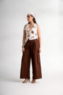 Choco-Brown Flared Trousers