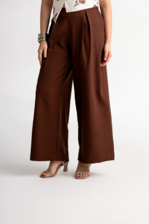 Choco-Brown Flared Trousers