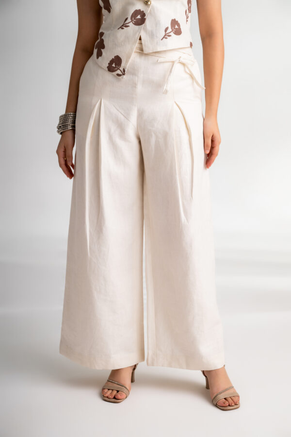 White Flared Trousers