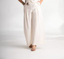 White Flared Trousers